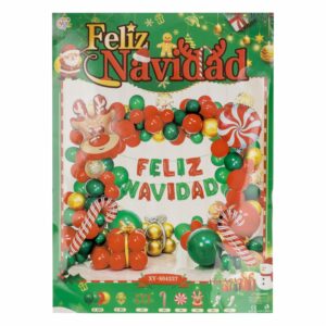 Globos Feliz Navidad Set JIESHENG BALLOON X 56 Piezas