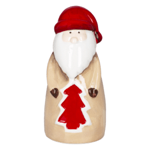 Adorno Navideño Cerámica Santa Natural JOY 1 Pieza