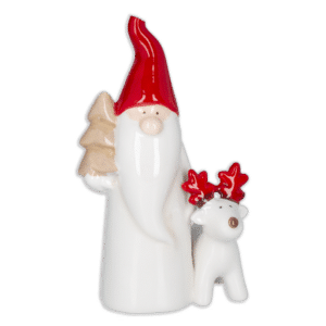 Adorno Navideño Cerámica Noel Reno JOY 1 Pieza