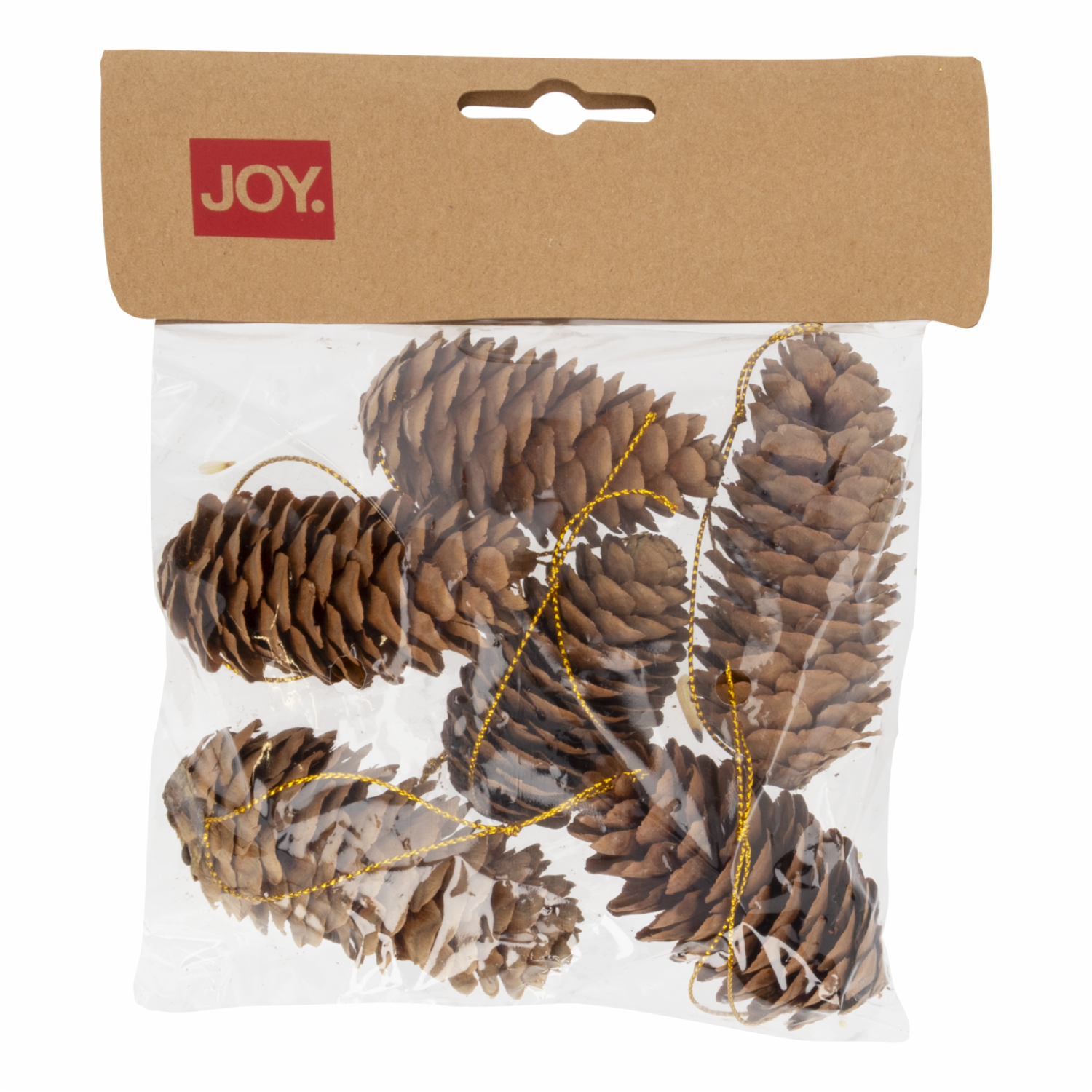 Set Piñas Decorativas De Pino Navideñas JOY 6 PZ - Imagen 2