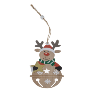 Colgante Navideño Muñeco De Nieve Papa Noel Surtido JOY 4X10 CM