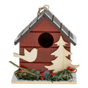 Colgante Navideño Casa De Pájaros Para Árbol JOY 7X7X4 CM
