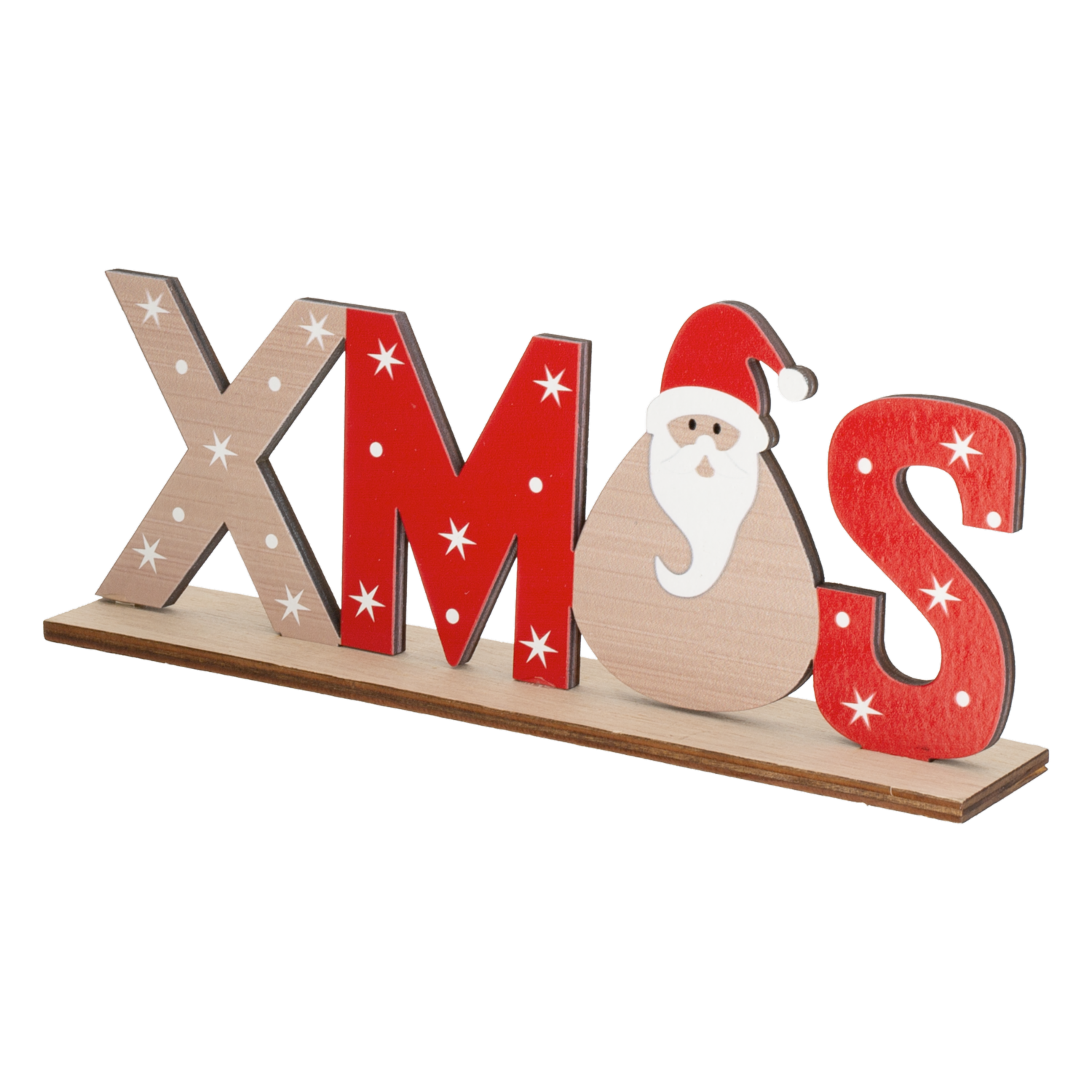 Decoración Para Mesa Navideño Papa Noel De Madera JOY 22X9X4 CM - Imagen 2