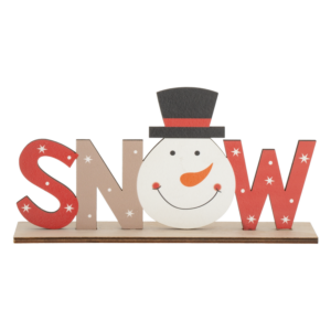 Decoración Para Mesa Navideña Muñeco De Nieve JOY 22X12X4 CM