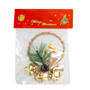 Adorno Navideño Colgante Con Campanas Circular JOY 15X8X1.5 Cm