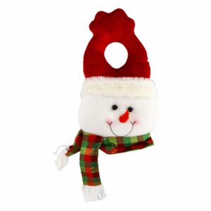 Adorno Navideño Colgante Puerta Muñeco De Nieve JOY 30 Cm