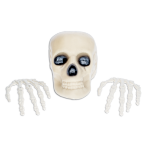 Set Halloween Manos De Calavera Y Cráneo FREE HOME 3 Piezas
