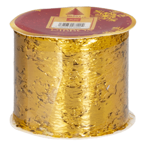 Cinta Navideña Dorado/Rojo/Verde Lentejuela Estrella JOY 6X270 Cm