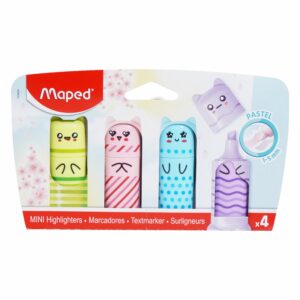 Resaltadores Mini Pastel MAPED X4 Unds