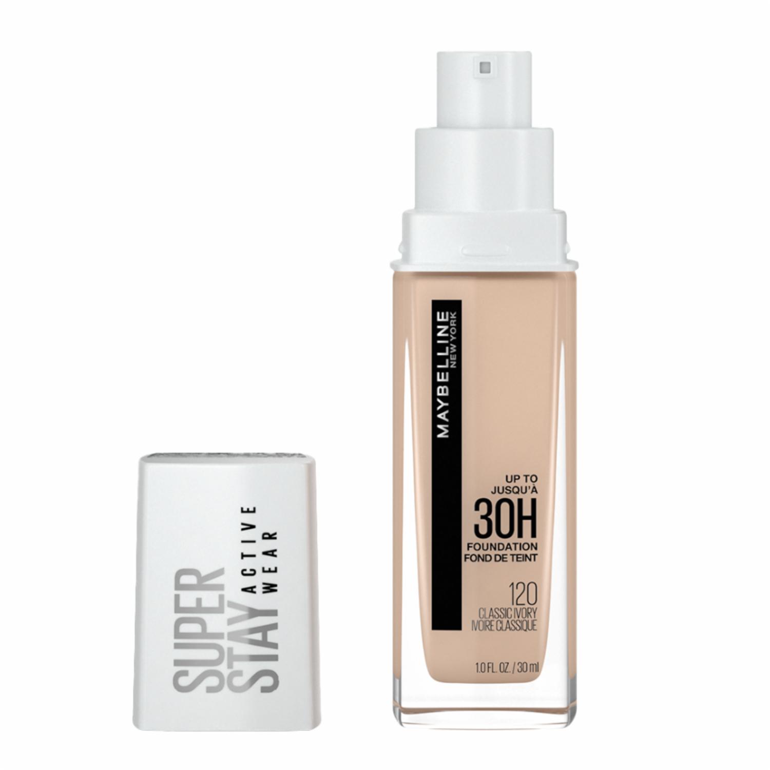 Base De Maquillaje Líquida Super Stay Active Wear Tono 120 Classic Ivory MAYBELLINE NEW YORK 30 Ml - Imagen 3