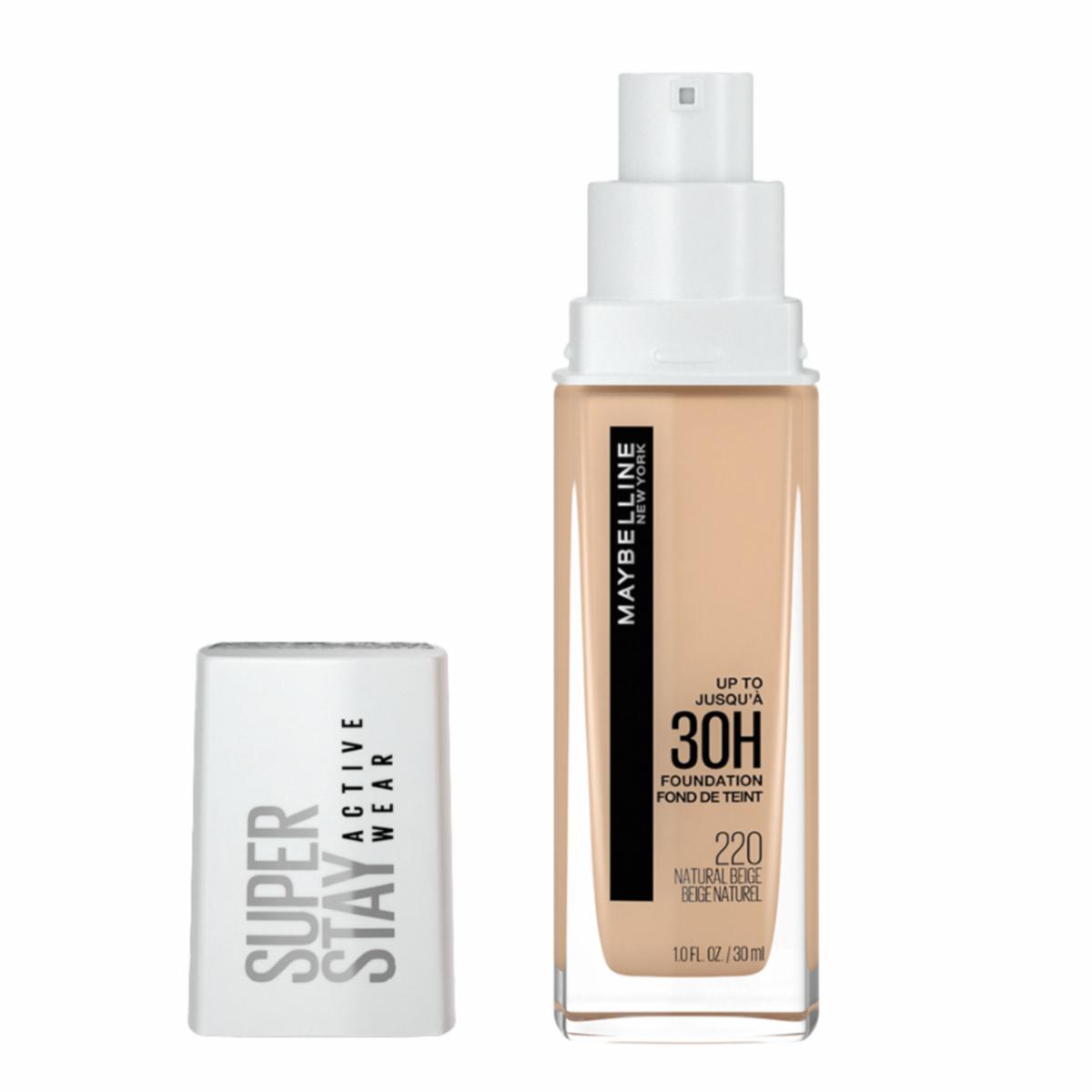 Base De Maquillaje Líquida Super Stay Active Wear Tono 220 Natural Beige MAYBELLINE NEW YORK 30 Ml - Imagen 3