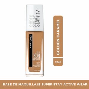 Base De Maquillaje Líquida Super Stay Active Wear Tono 332 Golden Caramel MAYBELLINE NEW YORK 30 Ml