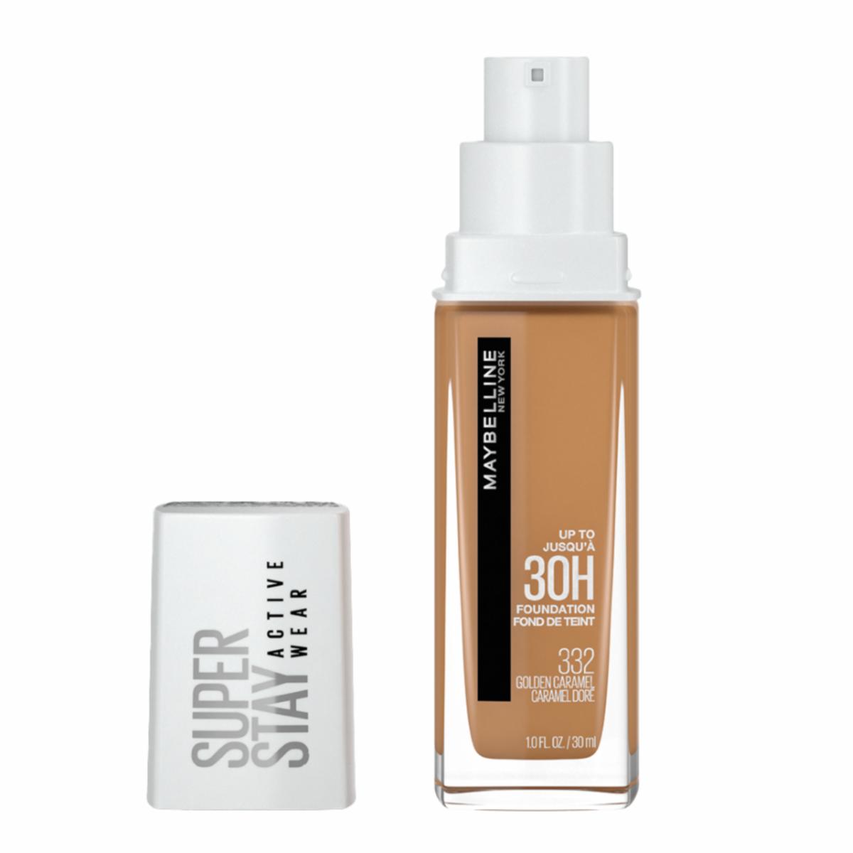 Base De Maquillaje Líquida Super Stay Active Wear Tono 332 Golden Caramel MAYBELLINE NEW YORK 30 Ml - Imagen 3