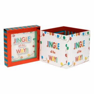 Caja Para Regalo Kraft THE LINDY BOWMAN Cuadrada