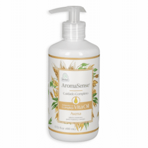 Jabón Líquido Cremoso Cuidado Completo Avena AROMASENSE 400 Ml