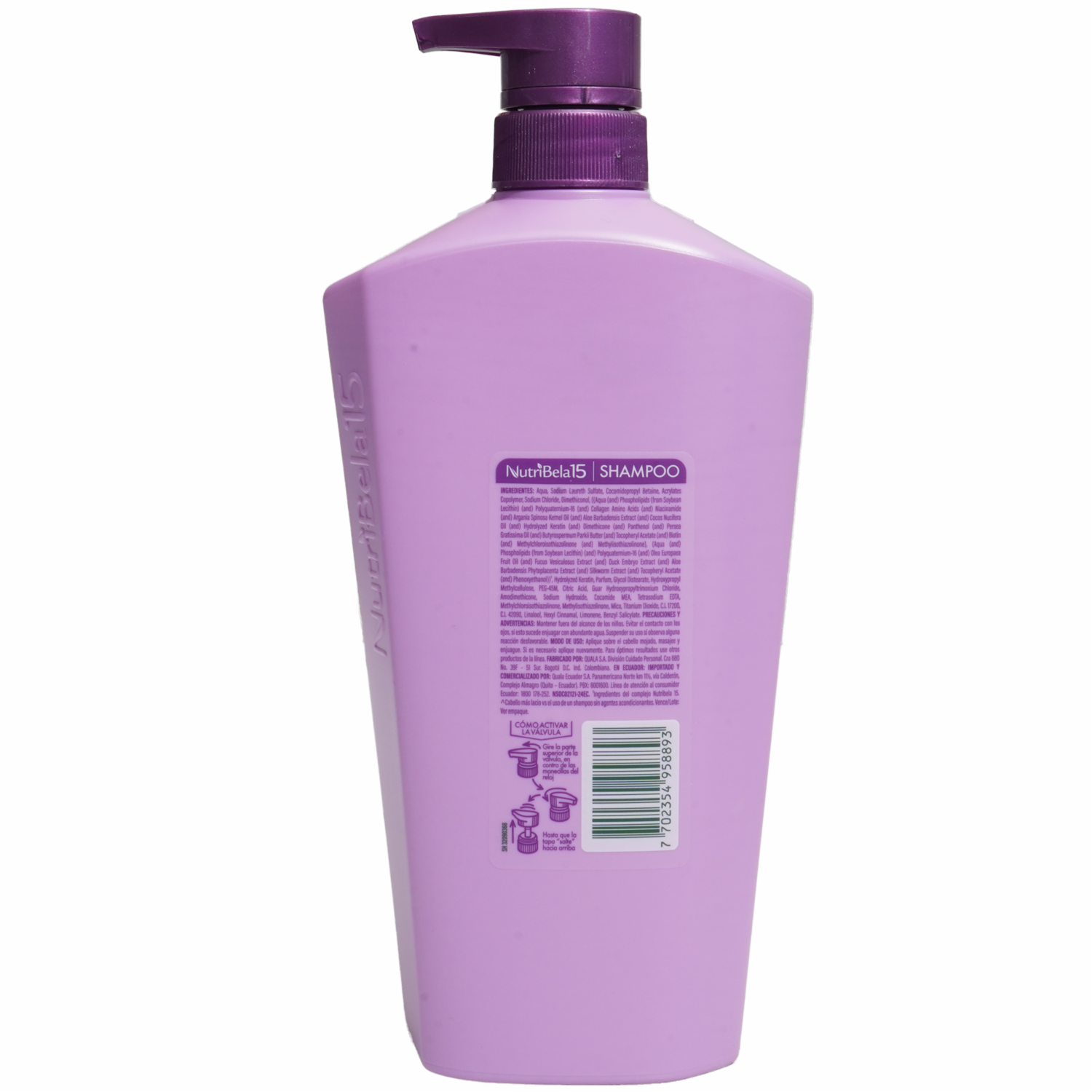 Shampoo De Cabello Biokeratina Anti Frizz NUTRIBELA 750 Ml