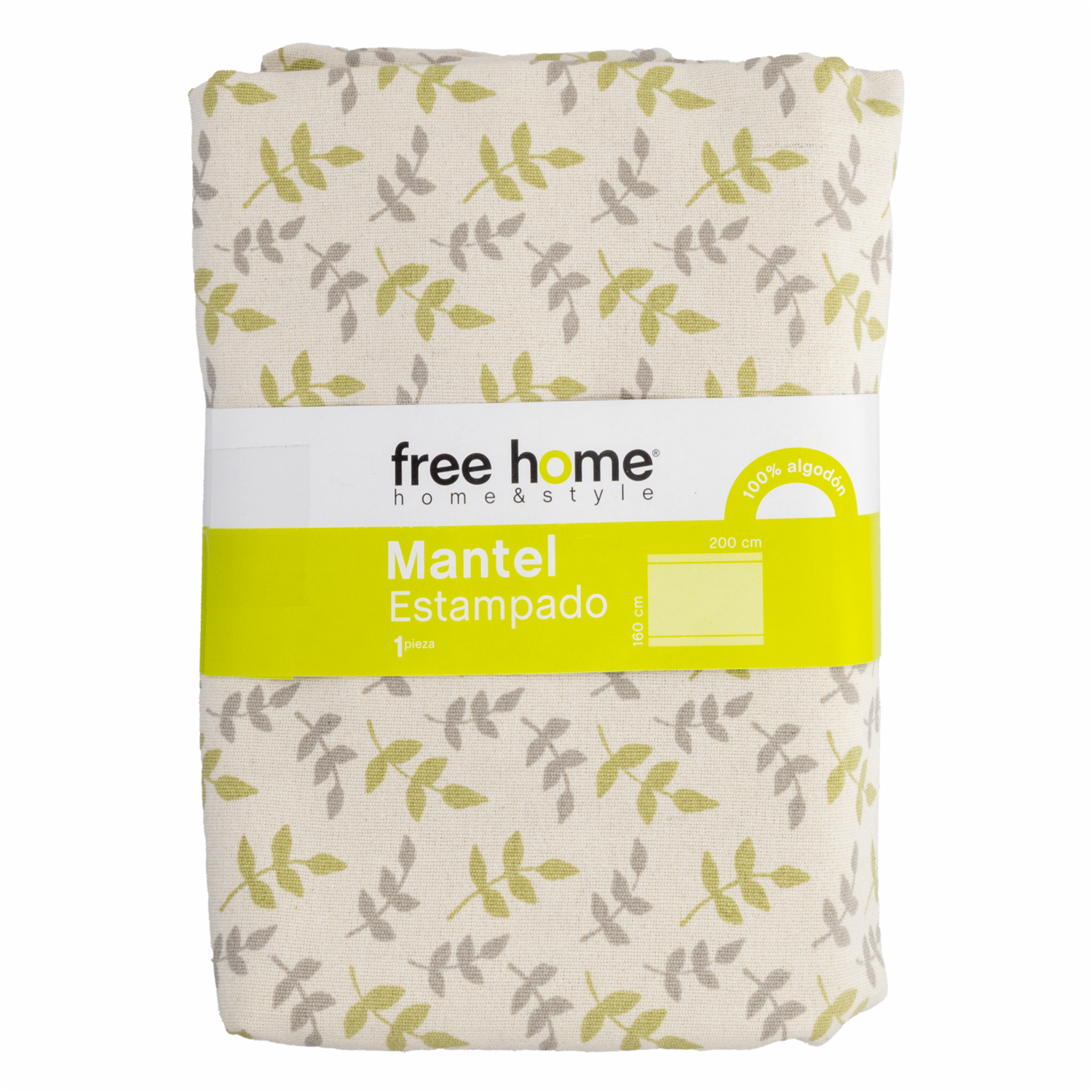 Mantel De Mesa Jessie Floral Kaki 6Prectangular 200X160 CM FREE HOME 6 Puestos - Imagen 2