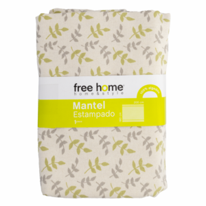 Mantel De Mesa Jessie Floral Kaki 6Prectangular 200X160 CM FREE HOME 6 Puestos