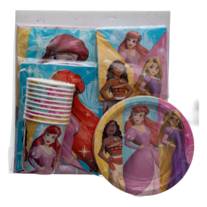 Set De Mesa Para Cumpleaños Diseño Princesas DISNEY 10 Personas