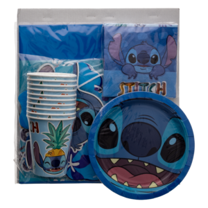 Set De Mesa Para Cumpleaños Diseño Stitch DISNEY 10 Personas