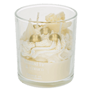 Vela Decorativa Navideña En Vaso Frosted Fir & Cream MONICANDLES 200 G