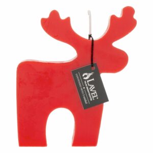 Vela Decorativa Diseño Reno Rojo LAVEL 13 X 12 Cm