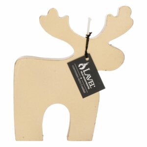 Vela Decorativa Diseño Reno Dorado LAVEL 13 X 12 Cm