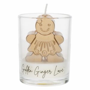 Vela Navideña En Vaso Galleta De Jengibre LAVEL 9.5X7.5 Cm