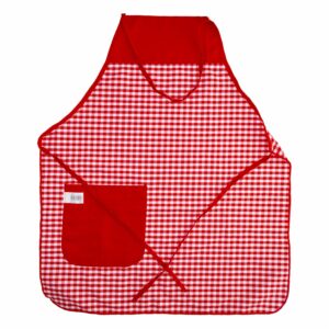 Delantal Navidad Cuadros Rojo CAESAR'S FACTORY 75 X 60 Cm
