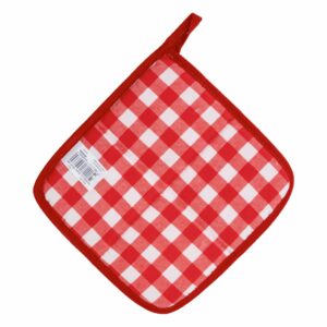 Cogeolla De Cocina Navideño Cuadros Rojo CAESAR'S FACTORY 21 CM