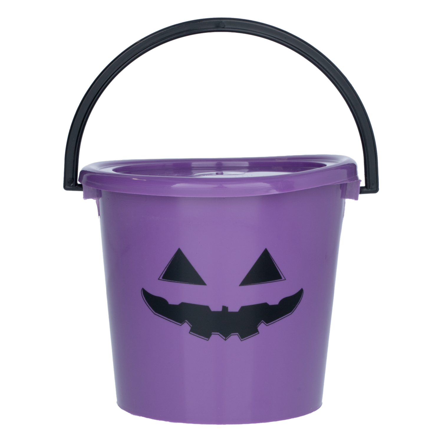 Balde Halloween Lila Con Tapa Naranja PLAPASA 1 Litro - Imagen 2