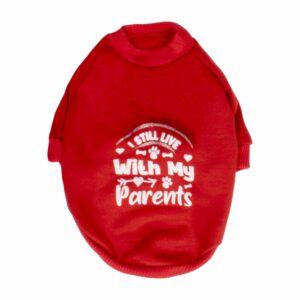 Camiseta Para Mascota Diseño Whith My Parents THE PET FACTORY Talla Extra Pequeña