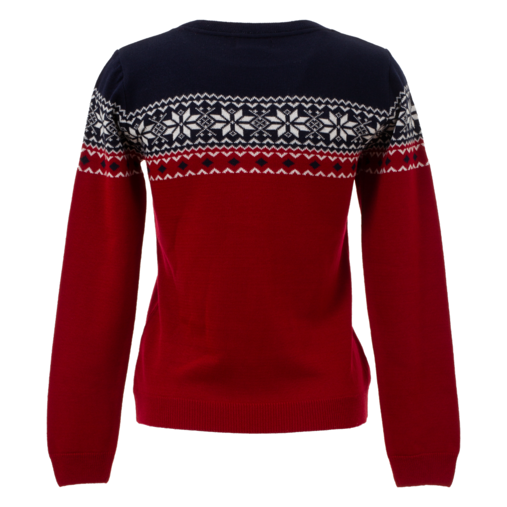 Sweaters Navidad Con Diseño De Copos De Nieve Mangas Largas Cuello Redondo TREND & STYLE - Imagen 2