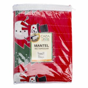 Mantel De Mesa Navideño Noga Muñecos 250X145 CM CASA LINDA 8 Puestos