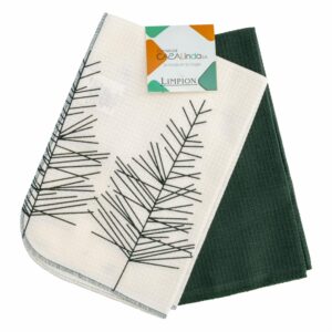 Set Limpiones Navideños Diseño Árbol CASA LINDA 2 Piezas