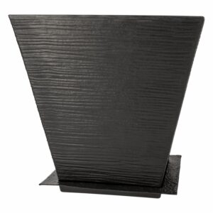 Macetero Deco Stone Caliza Cuadrado Bajo Negro CASA PICA 17 Litros