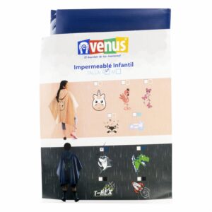 Capa Impermeable Diseño Shark Azul VENUS Talla Pequeño
