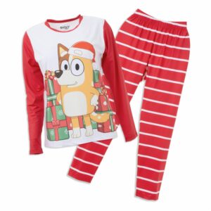 Pijama Navidad 2 Piezas Camiseta Manga Larga Estampada Bluy Y Pantalón BLUEY