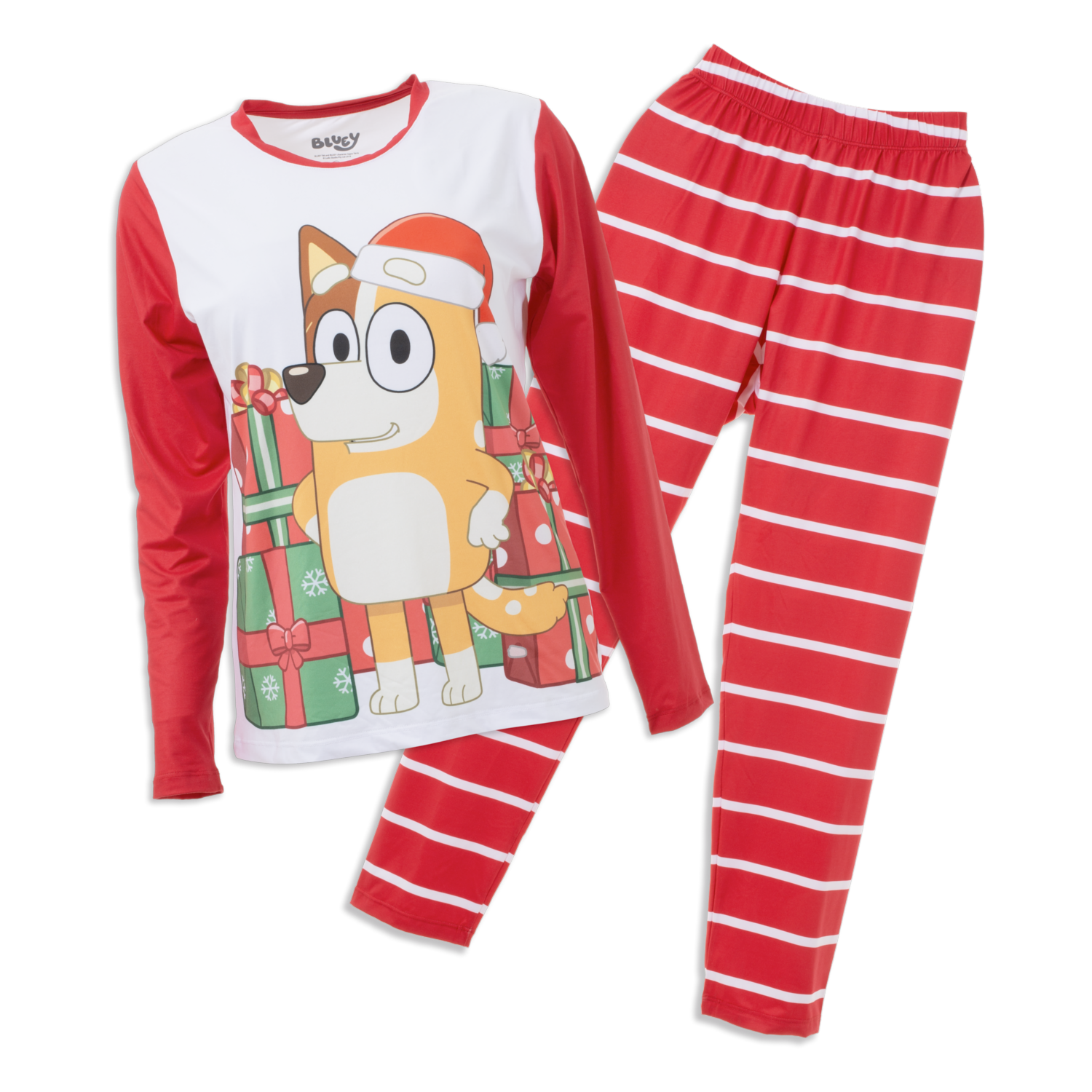 Pijama Navidad 2 Piezas Camiseta Manga Larga Estampada Bluy Y Pantalón BLUEY - Imagen 2