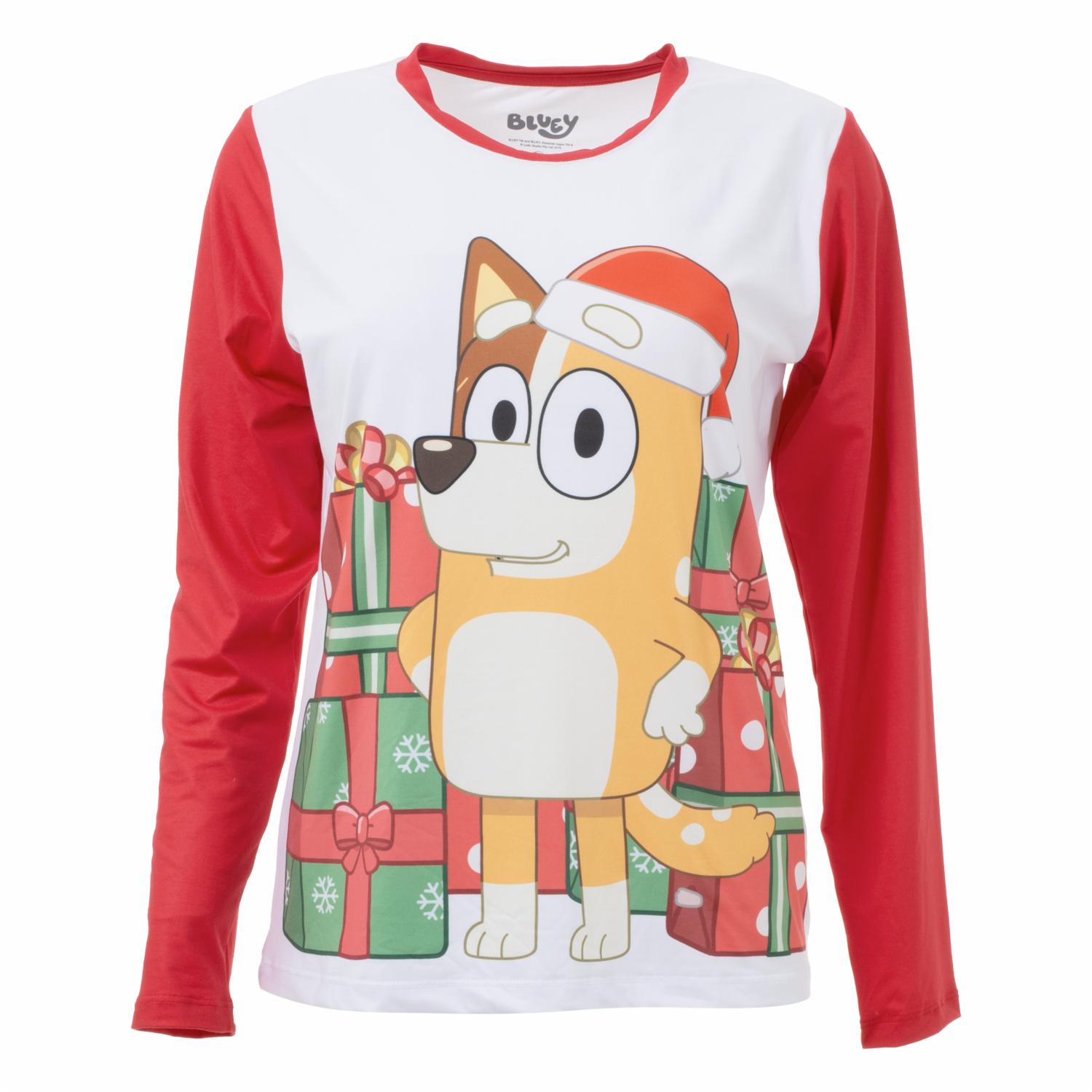 Pijama Navidad 2 Piezas Camiseta Manga Larga Estampada Bluy Y Pantalón BLUEY - Imagen 3