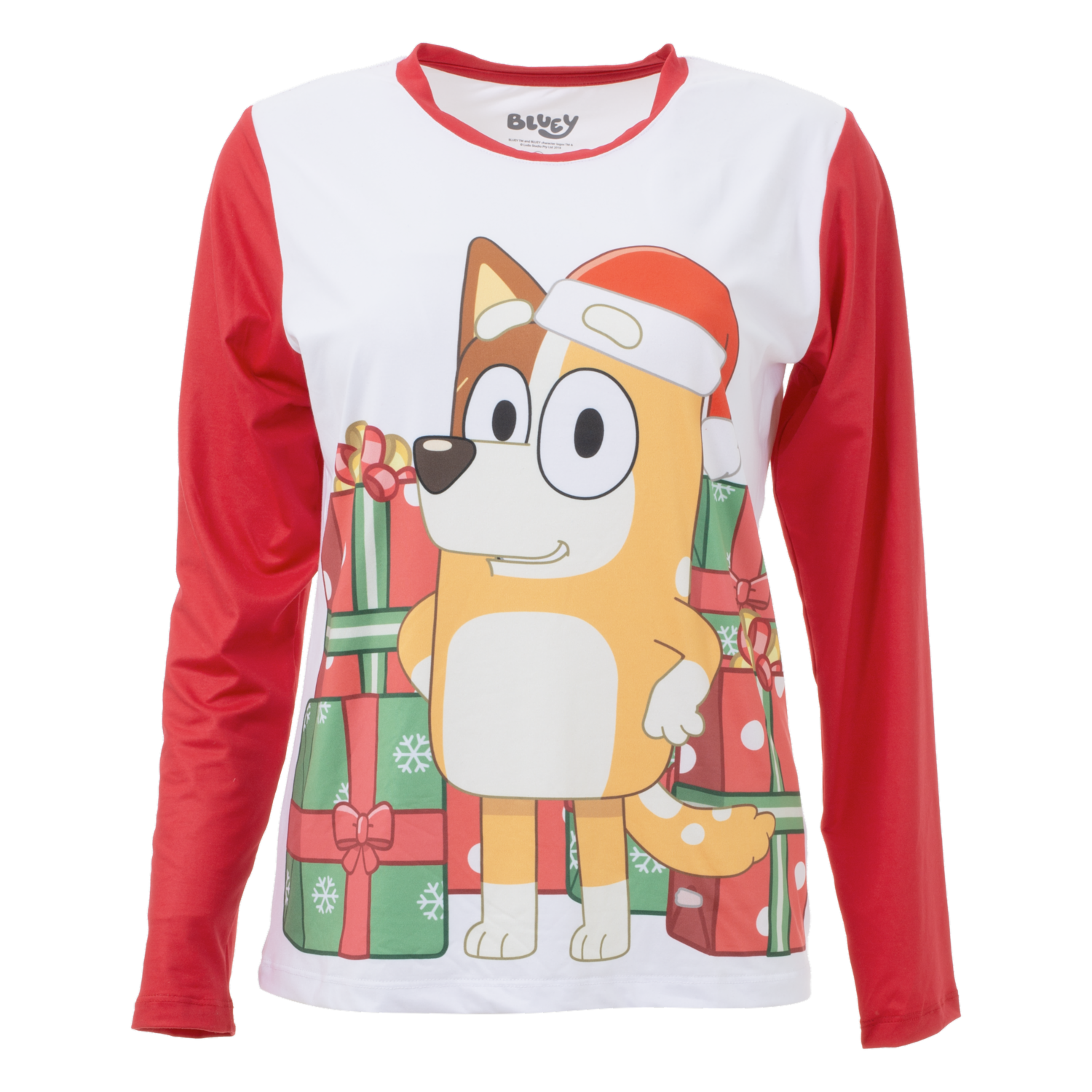 Pijama Navidad 2 Piezas Camiseta Manga Larga Estampada Bluy Y Pantalón BLUEY - Imagen 4