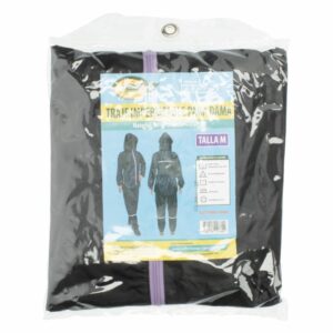 Traje Impermeable Negro Para Dama PROTECZIONA Talla Mediano