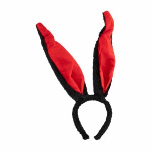 Diadema Conejita Rojo Con Negro COLOR TOYS 14 X 14 X 3 Cm