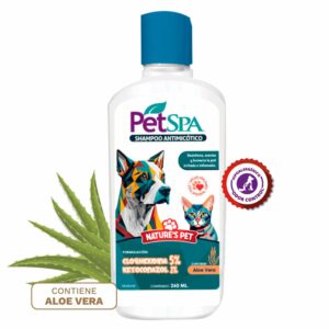 Shampoo Para Mascota Antimicótico 5% Pet Spa NATURE'S PET 260 ML