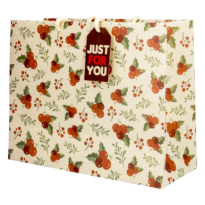 Funda De Regalo Navideña Merry Red RECOPAPEL Mediano