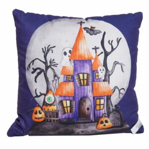 Cojín Halloween Casa Embrujada KIKEMAR 47X45 Cm
