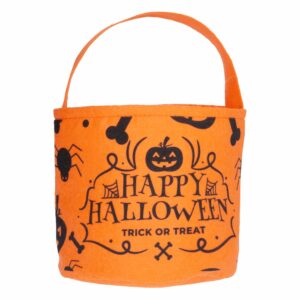 Balde Halloween Negro Para Caramelos KIKEMAR 1 Pieza