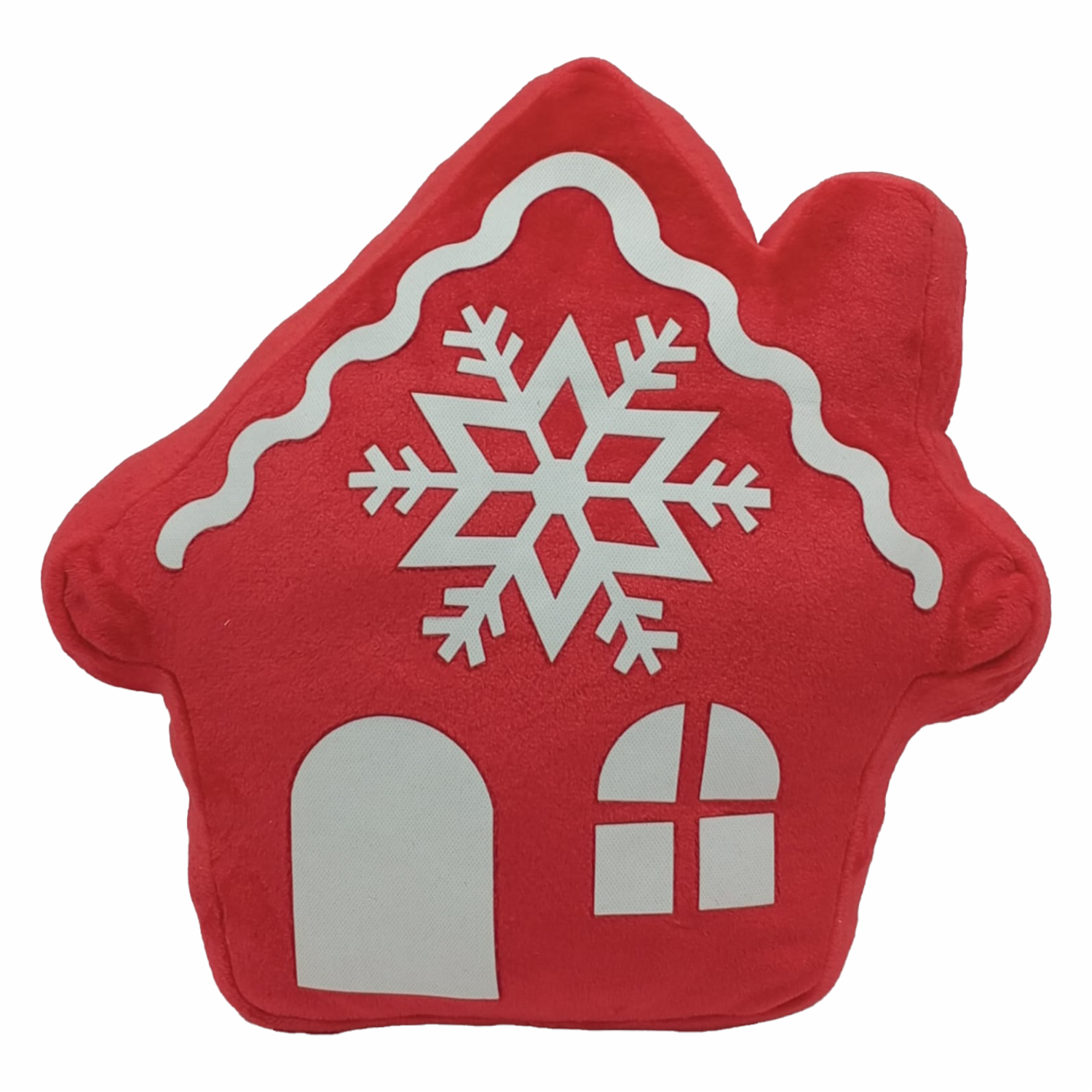 Cojín Navideño Diseño Casa De Navidad POMAROSA 45X45 CM - Imagen 2