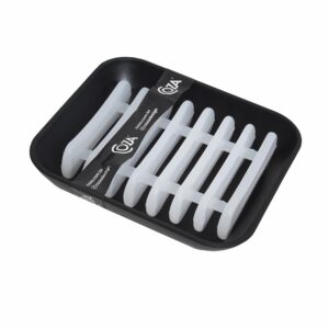 Jabonera Plástico Negro New Square COZA Unidad