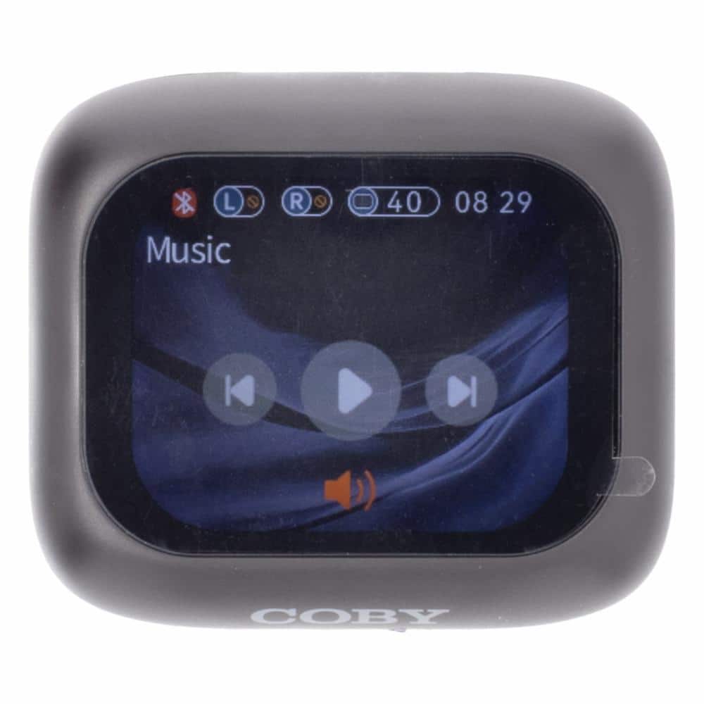 Audífonos Earbuds Con Estuche De Carga Táctil Negro COBY - Imagen 7